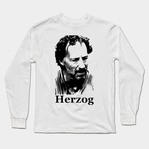 Herzog: A Silhouette of a Genius Long Sleeve T-Shirt by asimplefool